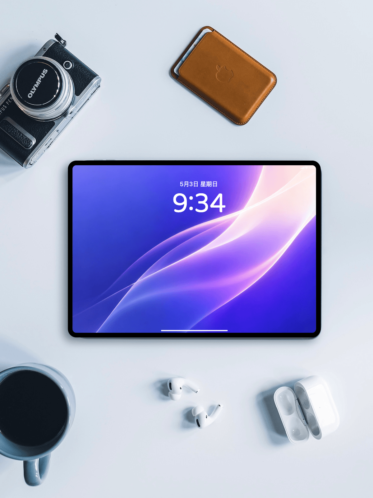 iPad wallpaper mockups